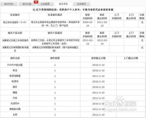如何查詢筆記本電腦的保修期