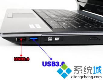 筆記本電腦如何區分USB2.0和USB3.0接口