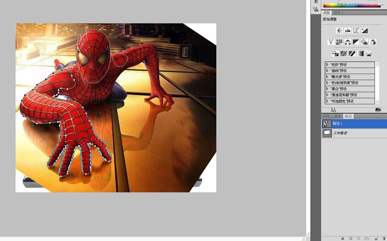 Photoshop制作蜘蛛俠沖出筆記本3D效果圖_PS圖片處理